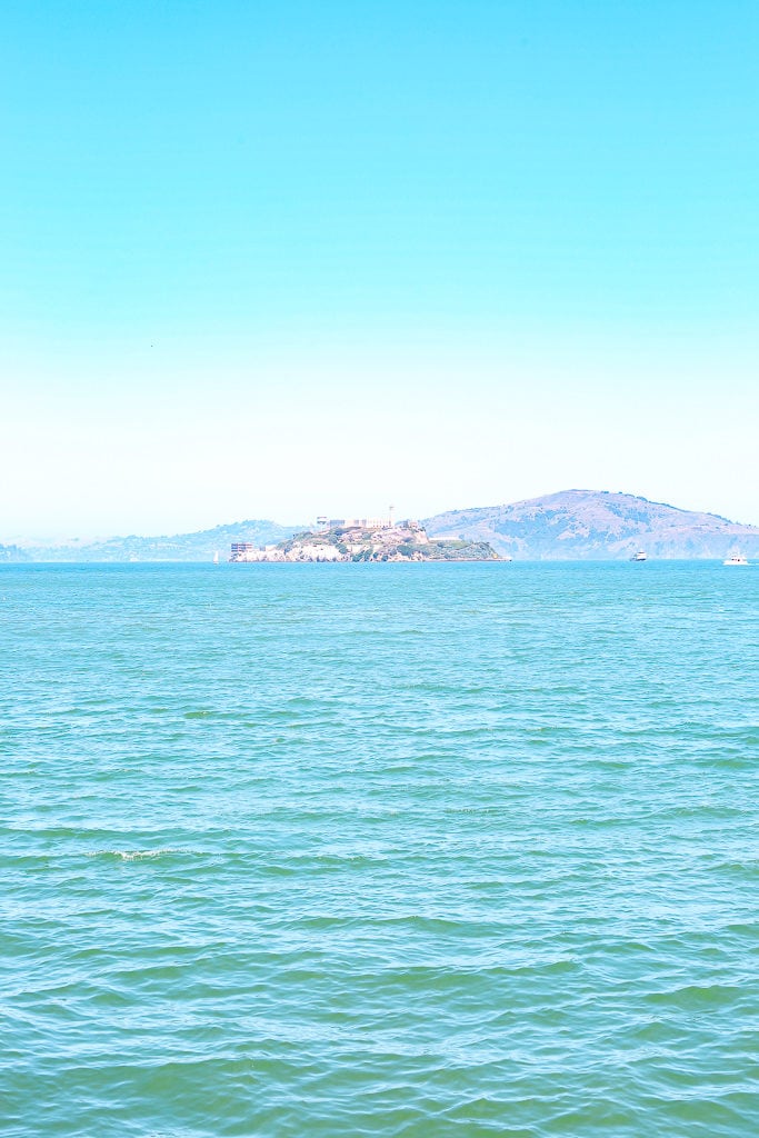 views of alcatraz from Fisherman's Wharf