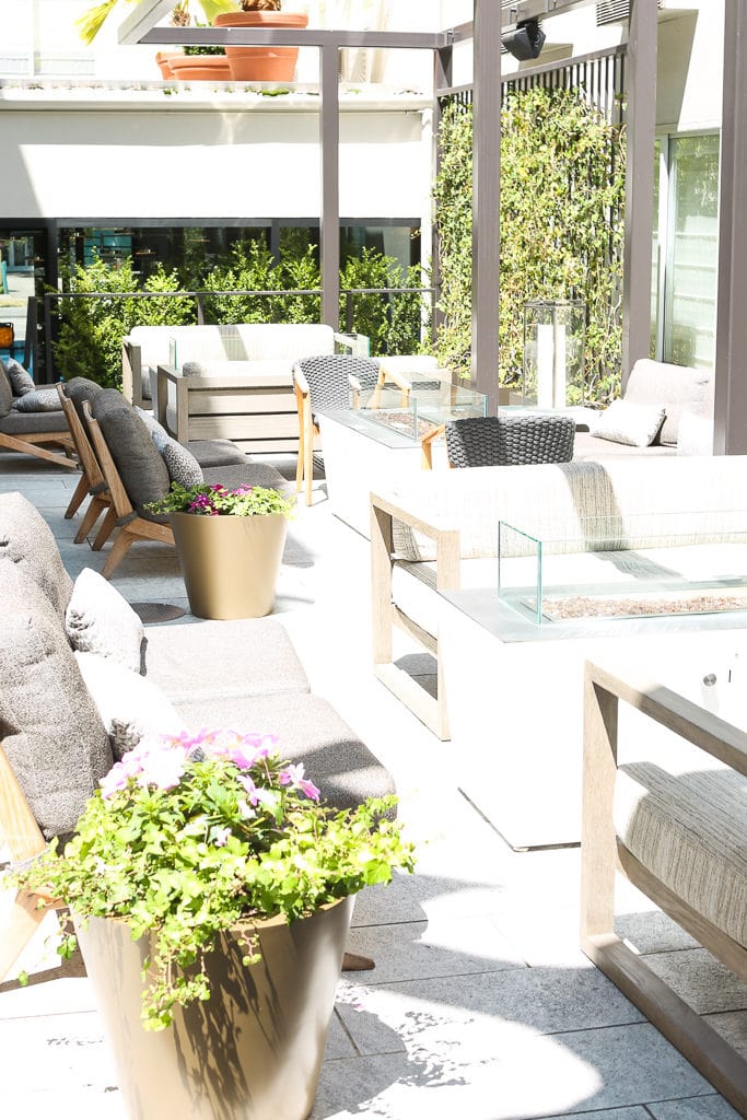 outdoor space at Hotel Zoe San Fransisco