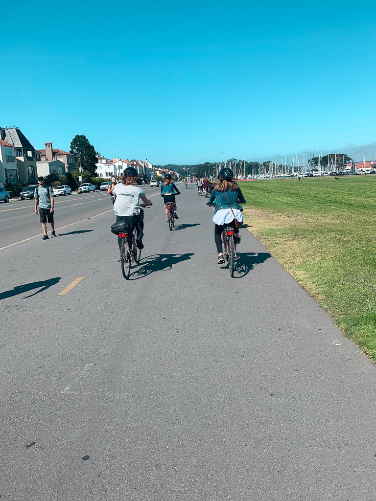 riding bikes in San Fransisco