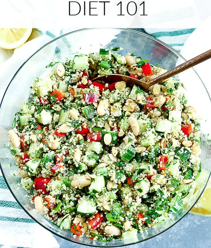 Anti-inflammatory Diet 101 pintrest graphic