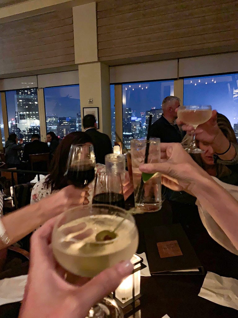 Top of the Mark toast San Fransisco