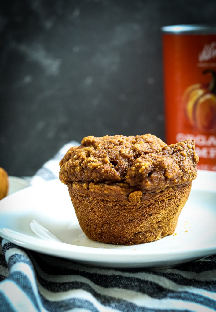Gluten-Free Pumpkin Muffins Recipe side shot