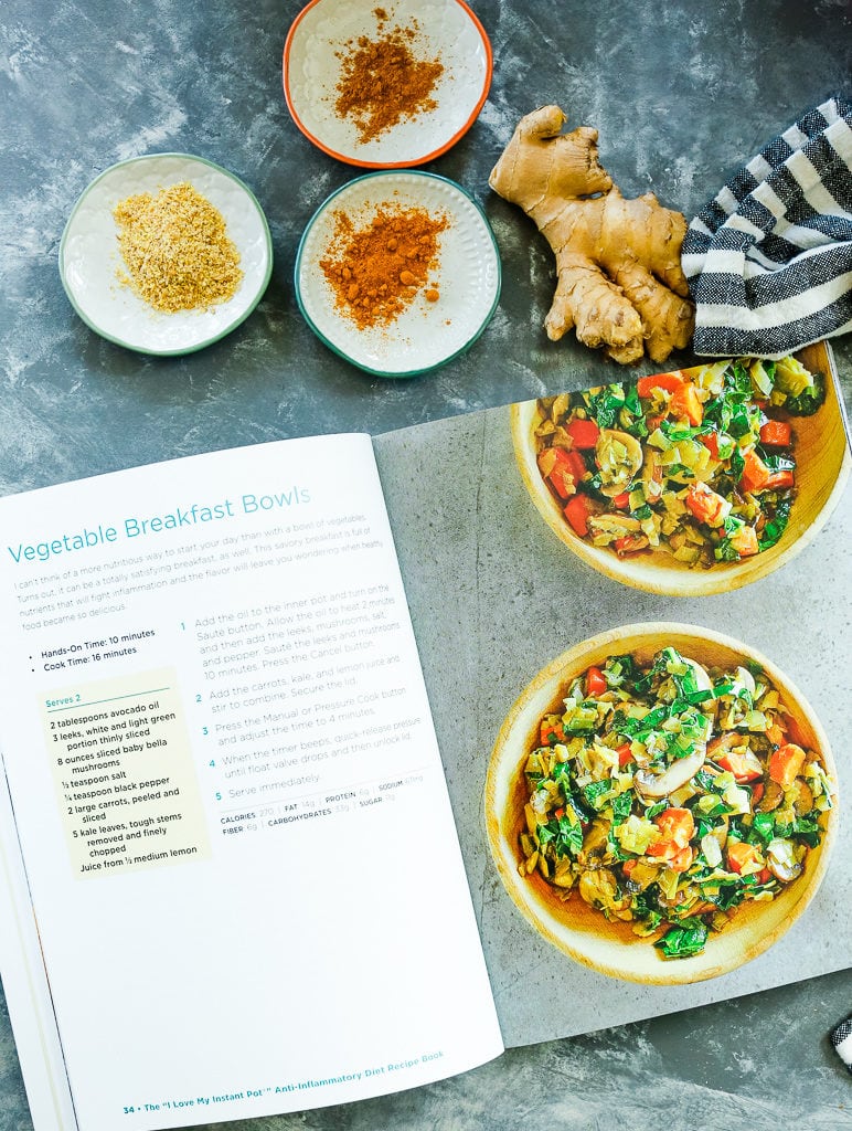 I Love My Instant Pot Anti-Inflammatory Diet Recipe Book inside peek