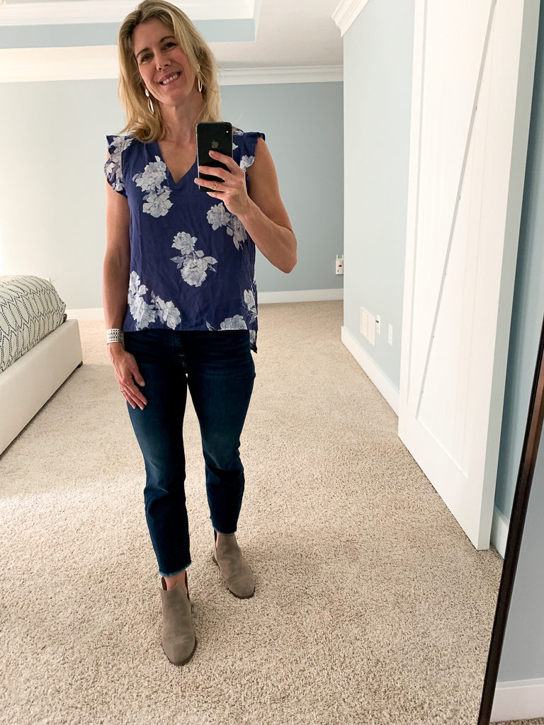 Cloth & Stone Kyline Ruffle Detail Top 