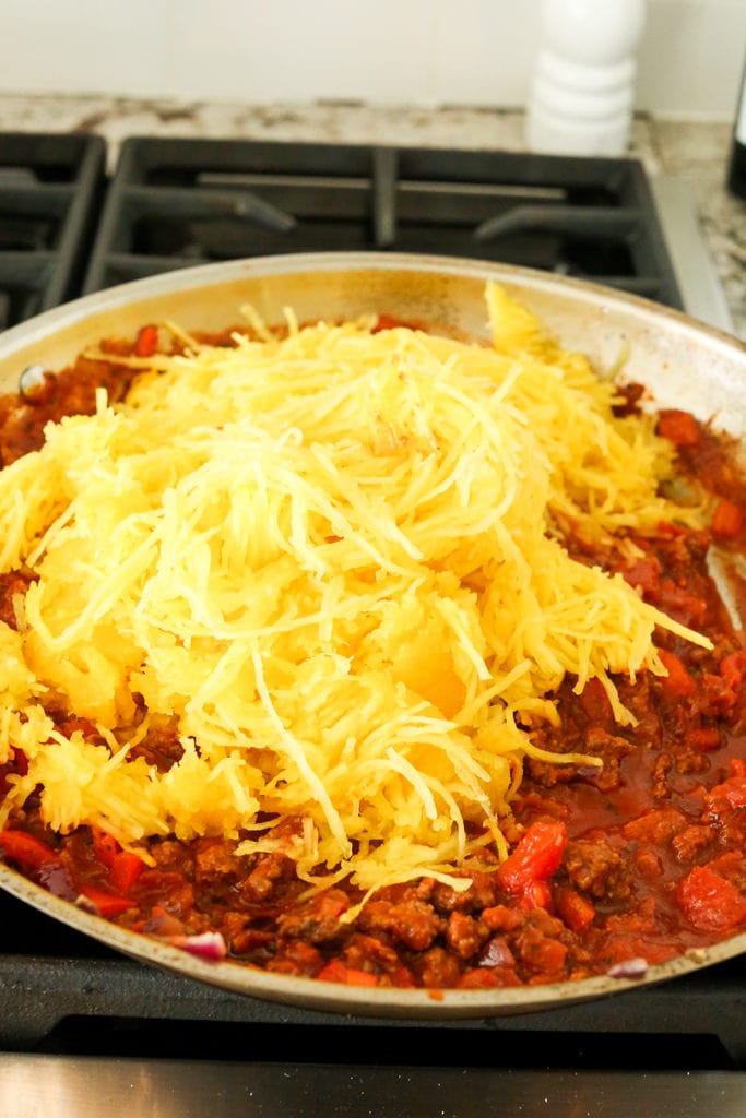 Spaghetti Squash Skillet Casserole