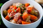 Easy Oven Chicken Stew recipe up close shot