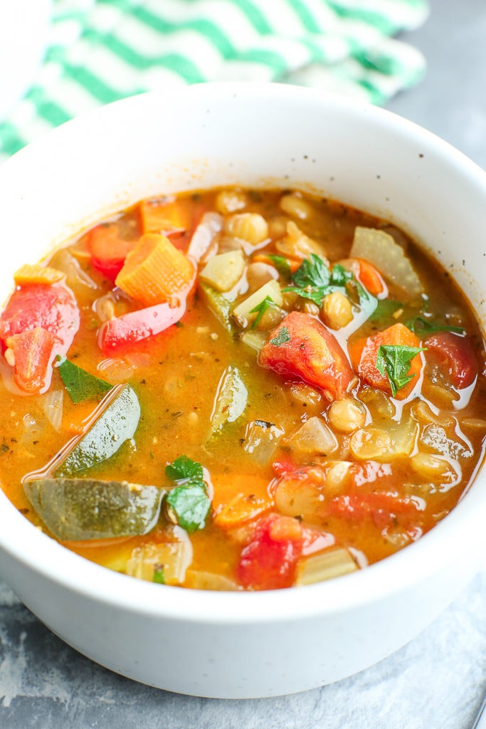 Healthy Vegetable Lentil Soup Recipe 