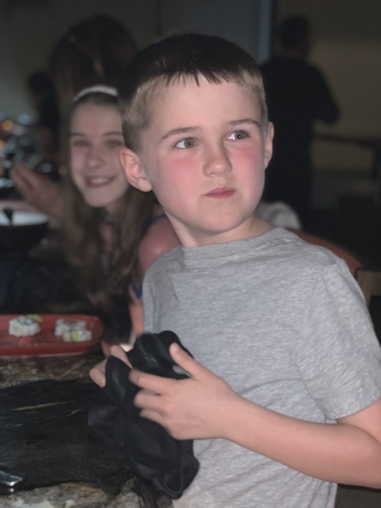 A picture of Luke looking away