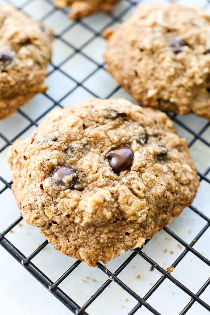Loaded Soft Oatmeal Cookies (vegan, gluten free, and no added sugar) 