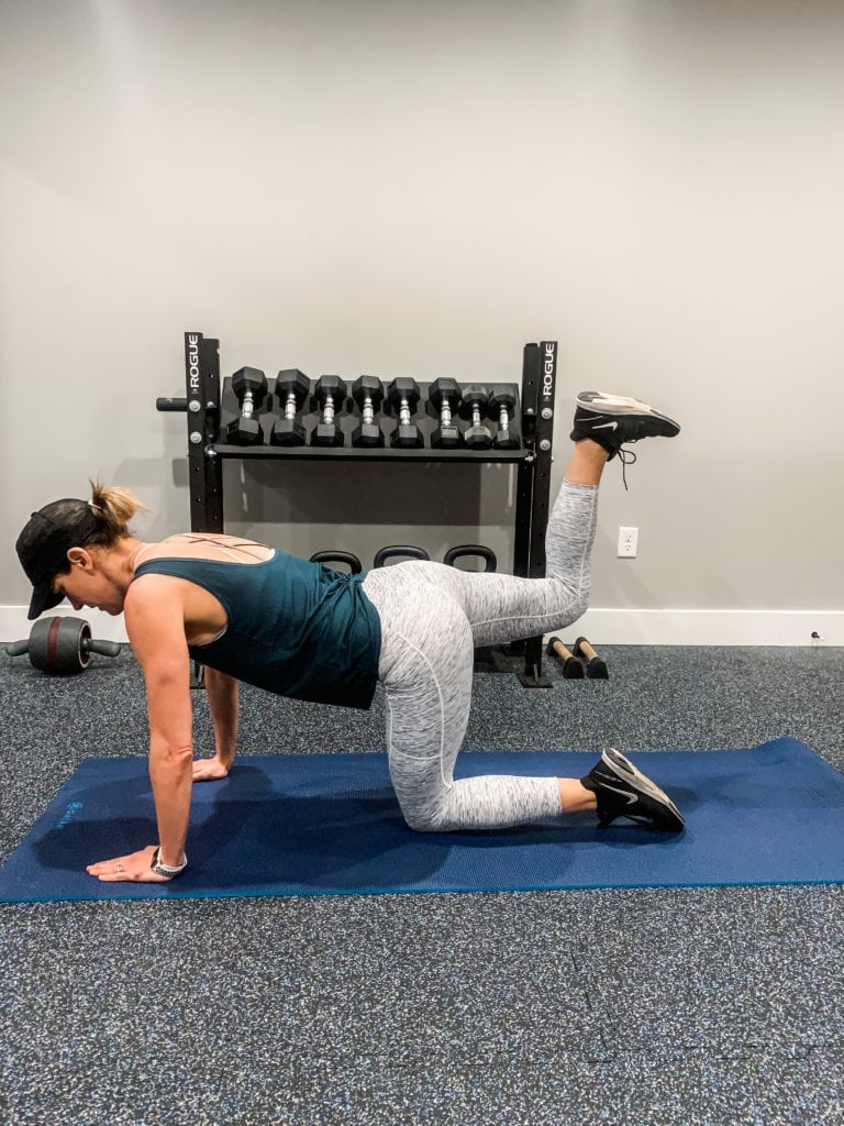 demonstrating donkey kicks