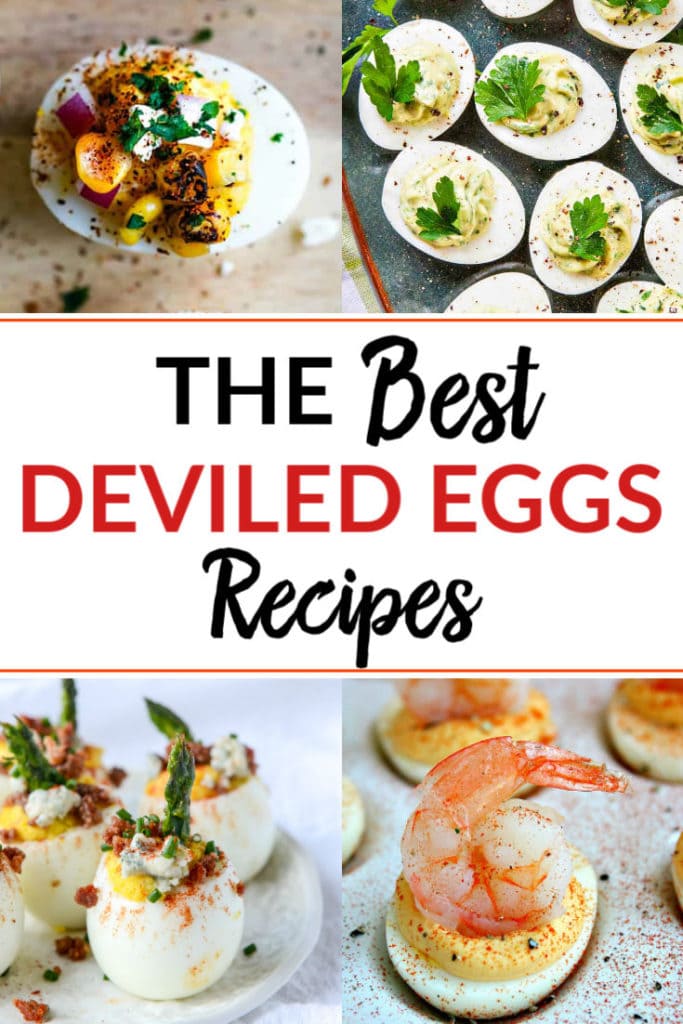 a Pinterest image for The Best Deviled Eggs Recipes 