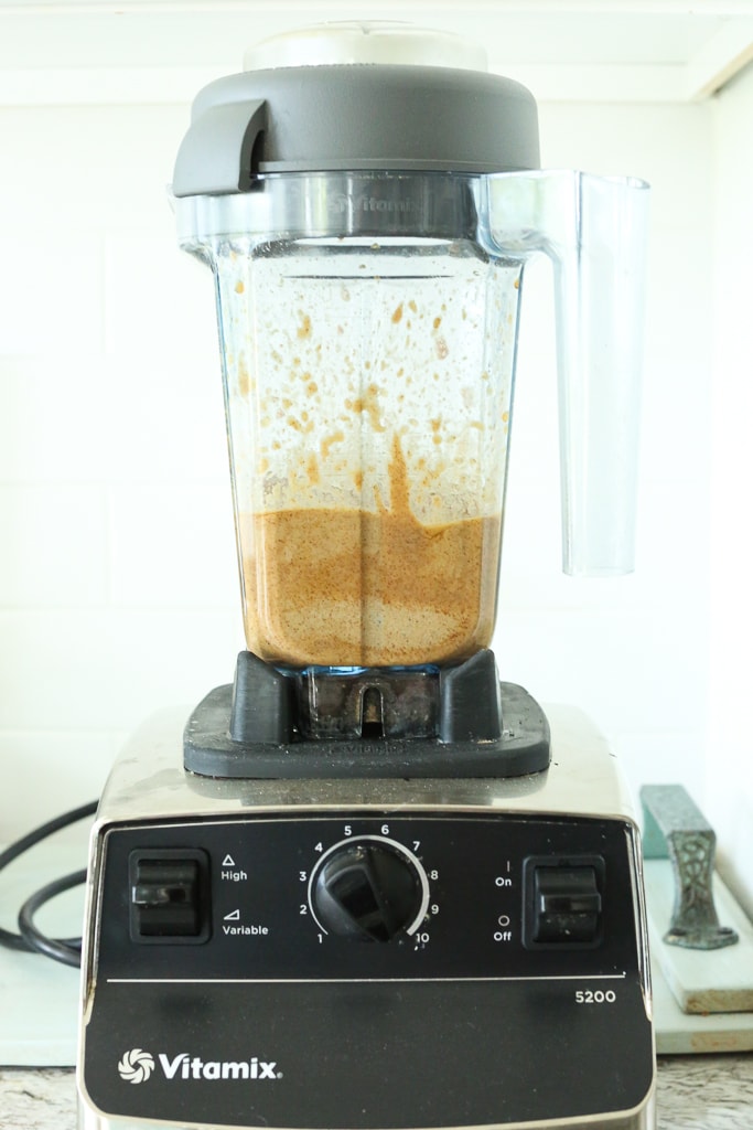 sauce ingredients in the blender 