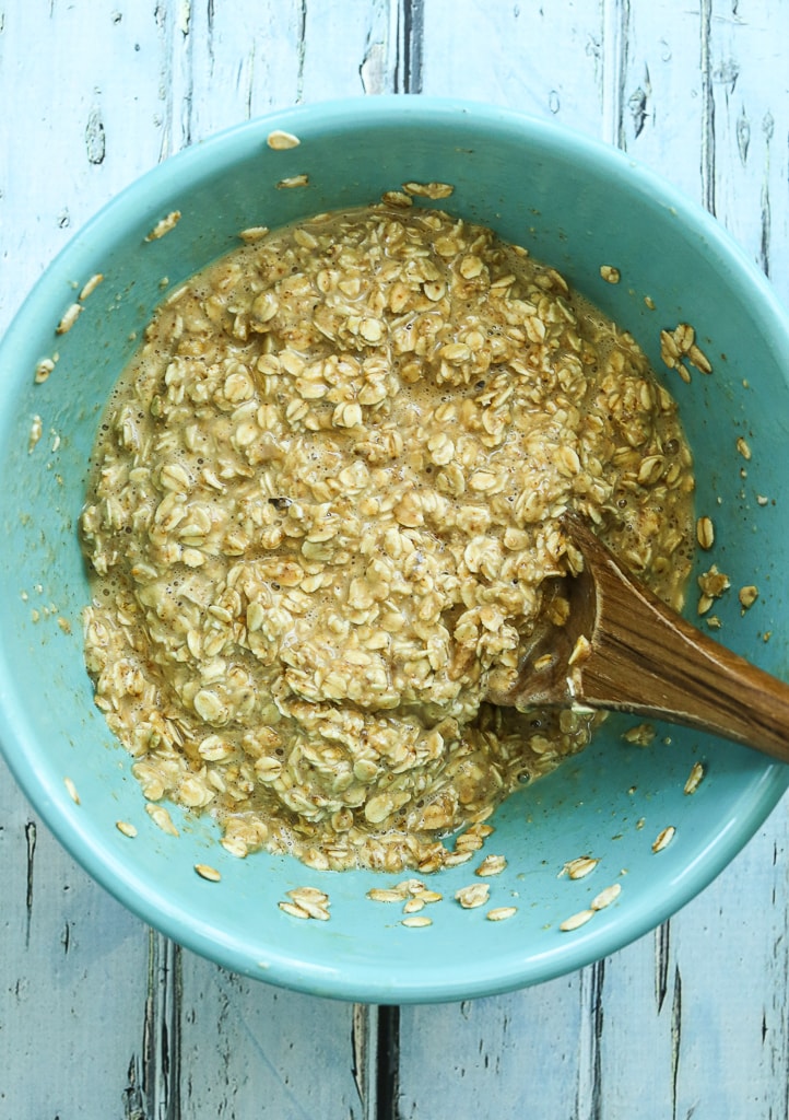 the mixture in a bowl 