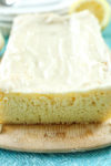 close up of the Lemon Loaf Cake