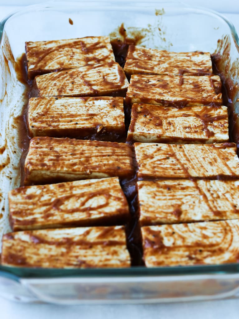 marinating tofu