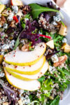 Pear Gorgonzola Salad recipe close up