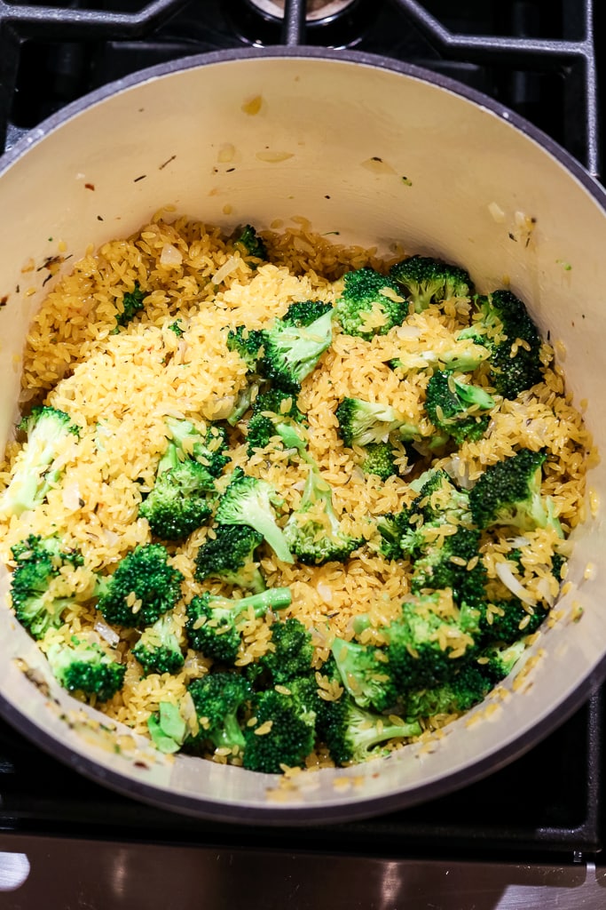 Broccoli Cheddar Orzo Bake - Happy Healthy Mama