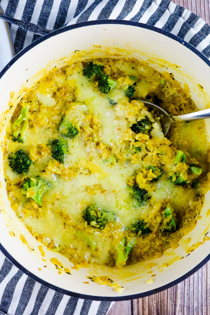 Broccoli Cheddar Orzo Bake - Happy Healthy Mama