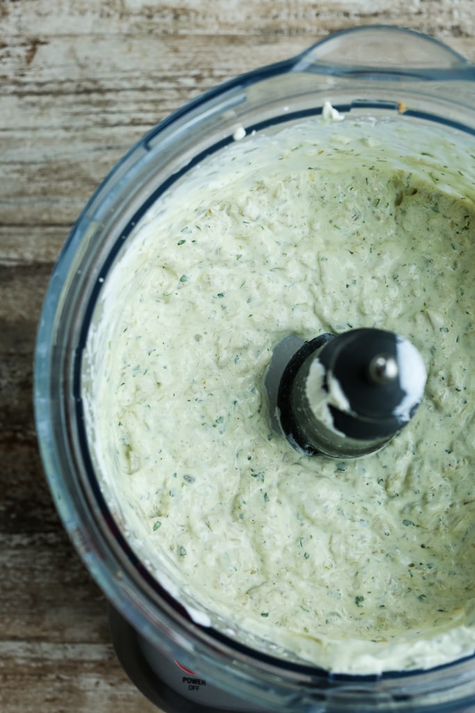 caramelized onion dip in the food processor
