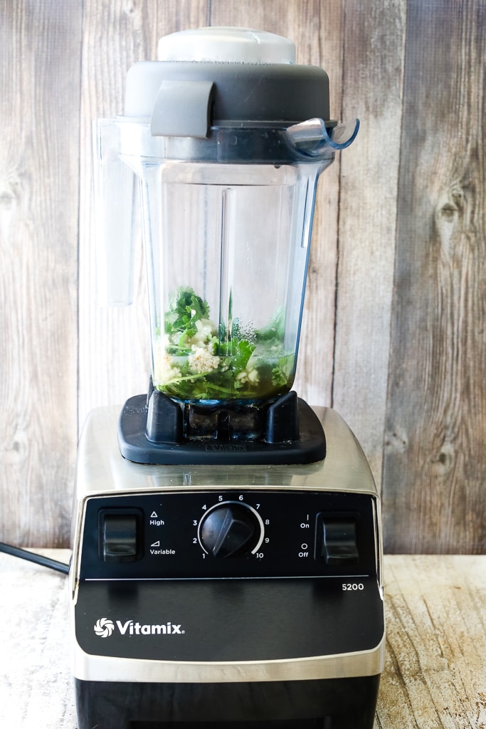 ingredients in a blender