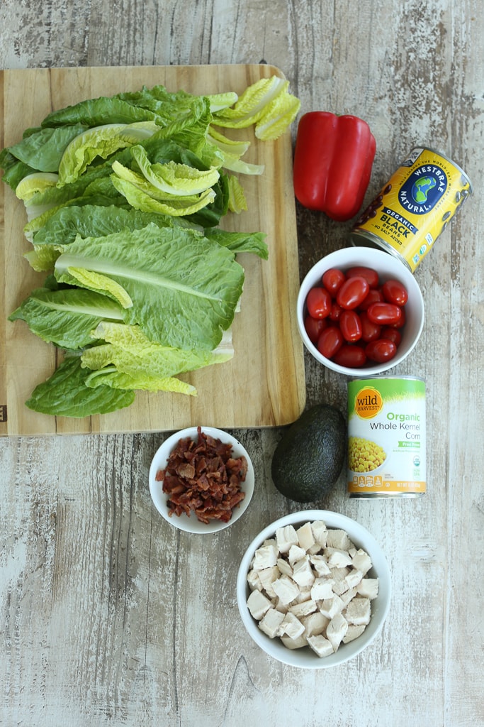 Southwest Chicken Salad Recipe ingredients