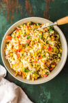 Jalapeno Coleslaw Recipe overhead shot