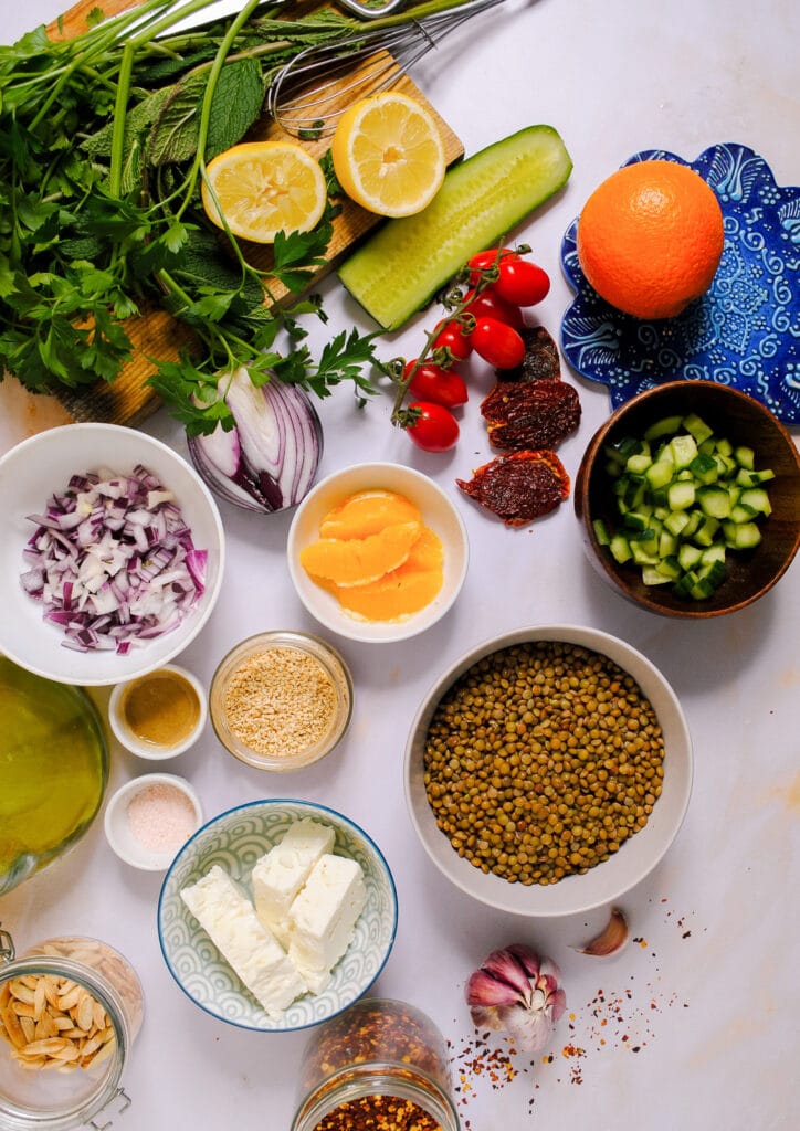 lentil salad recipe ingredients