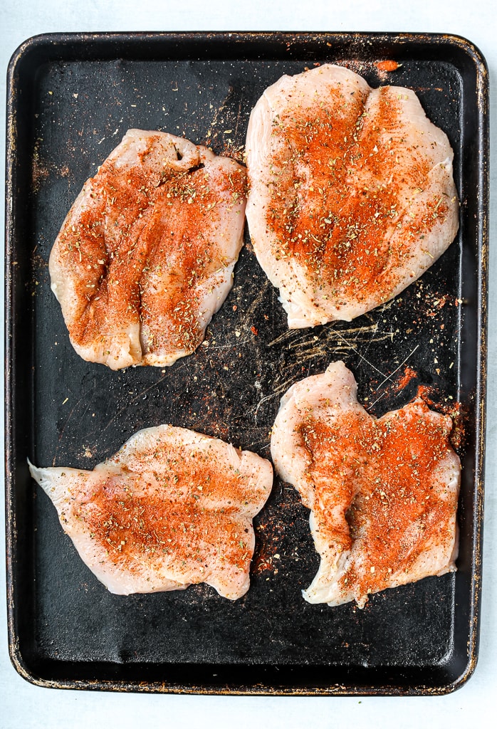 seasoned chicken breasts
