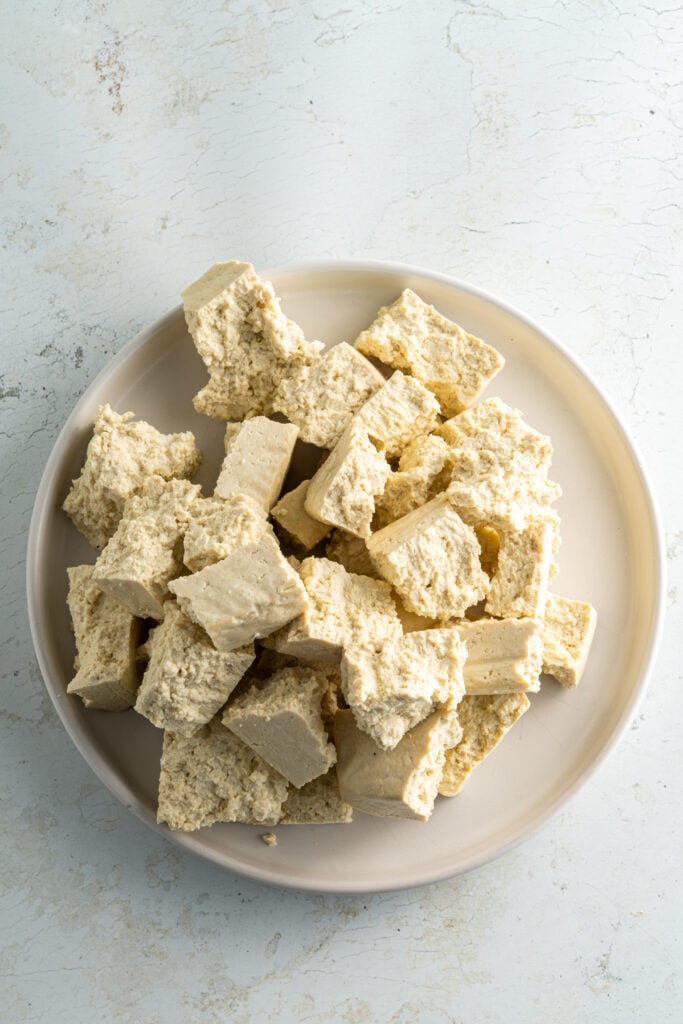 chopped tofu