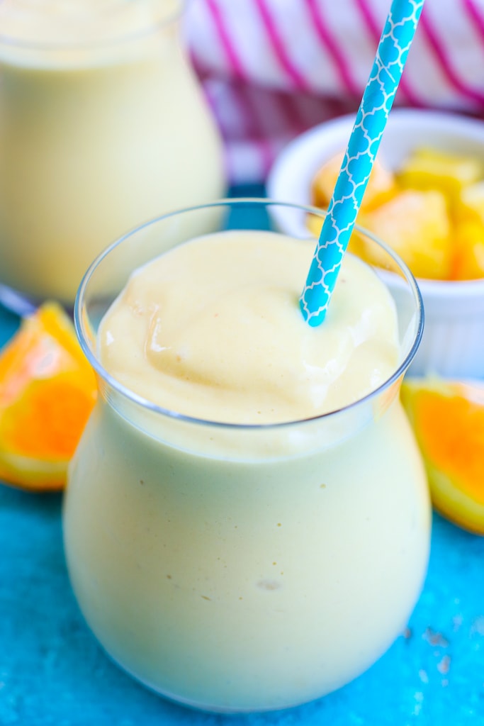 Mango Smoothie Recipe close up 