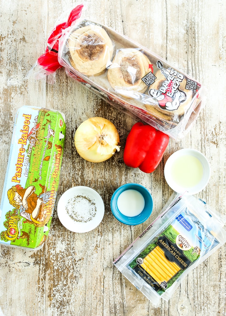 ingredients for Make Ahead Breakfast Sandwiches recipe