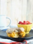 Make Ahead Breakfast Sandwiches with a bite out of it