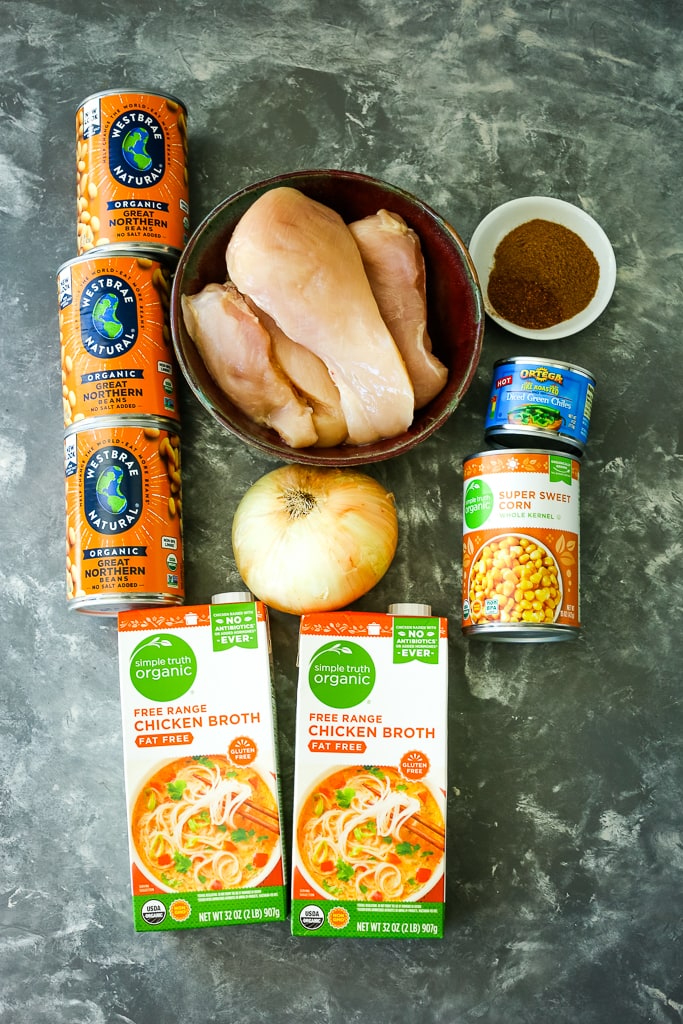 Crockpot White Chicken Chili ingredients