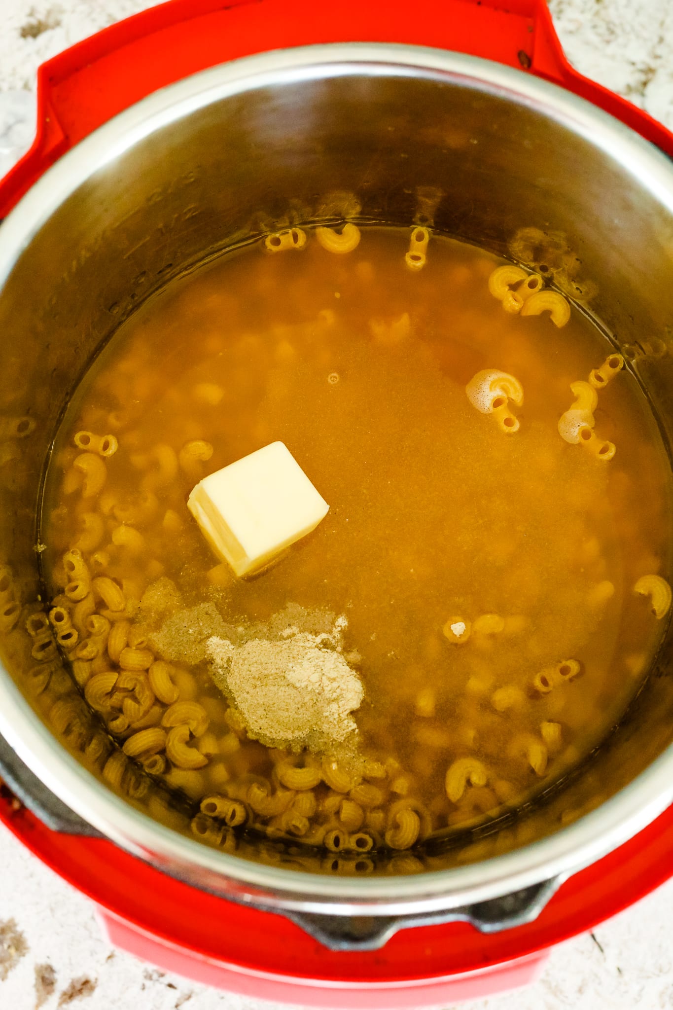 ingredients in the inner pot of the INstant pot
