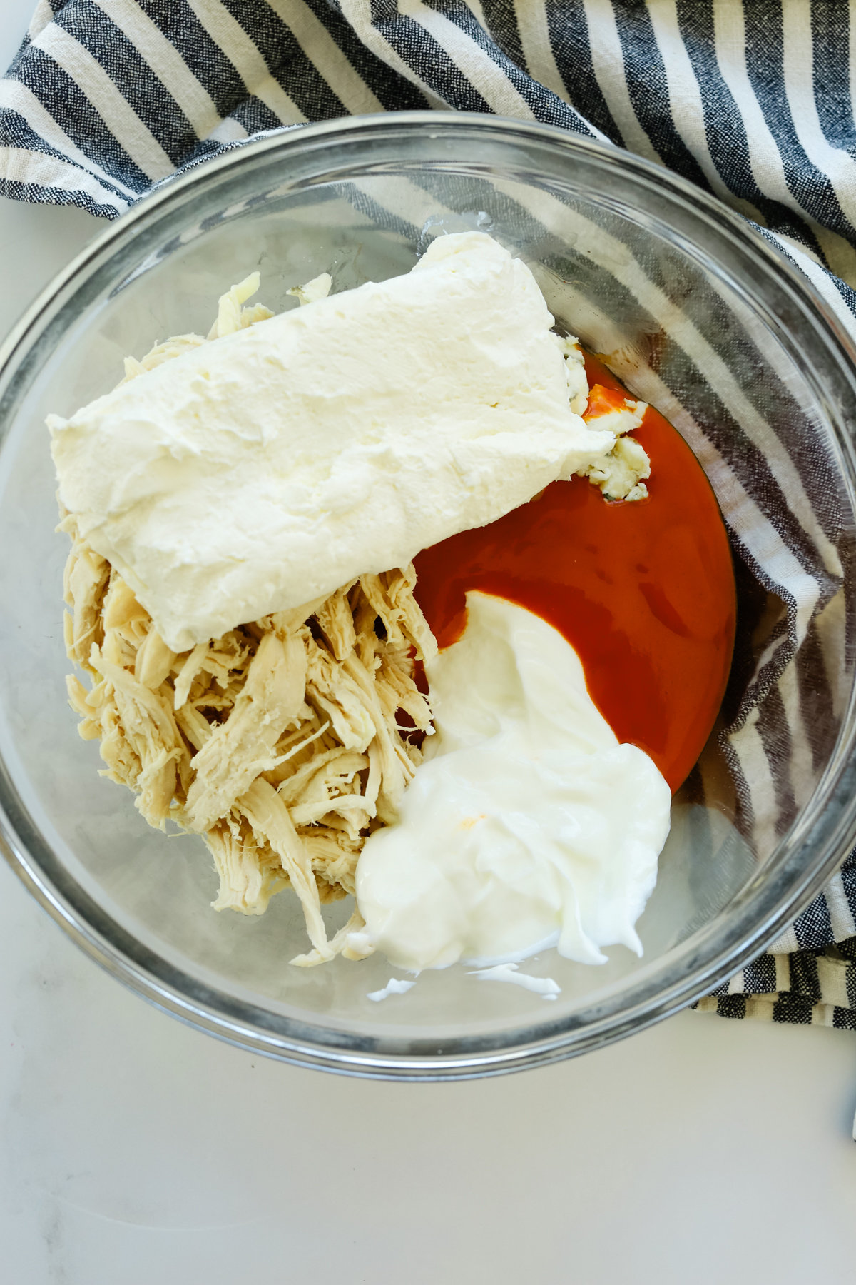 ingredients in a bowl ready to be combined