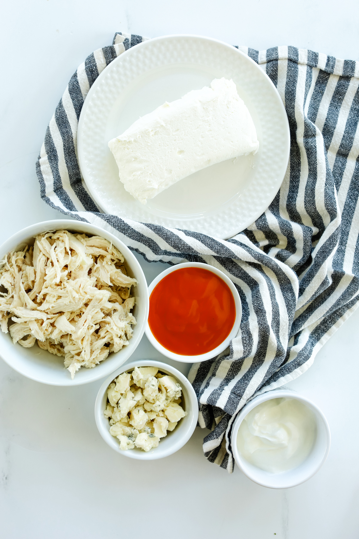 recipe ingredients in bowls