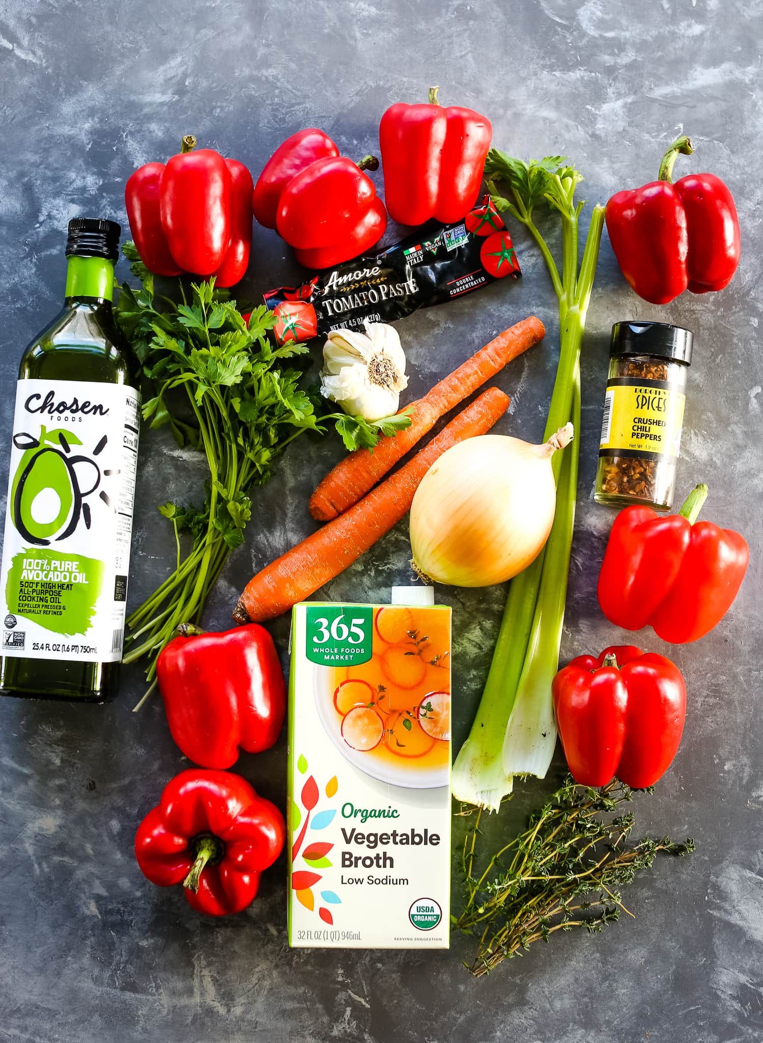 Roasted Red Pepper Soup recipe ingredients