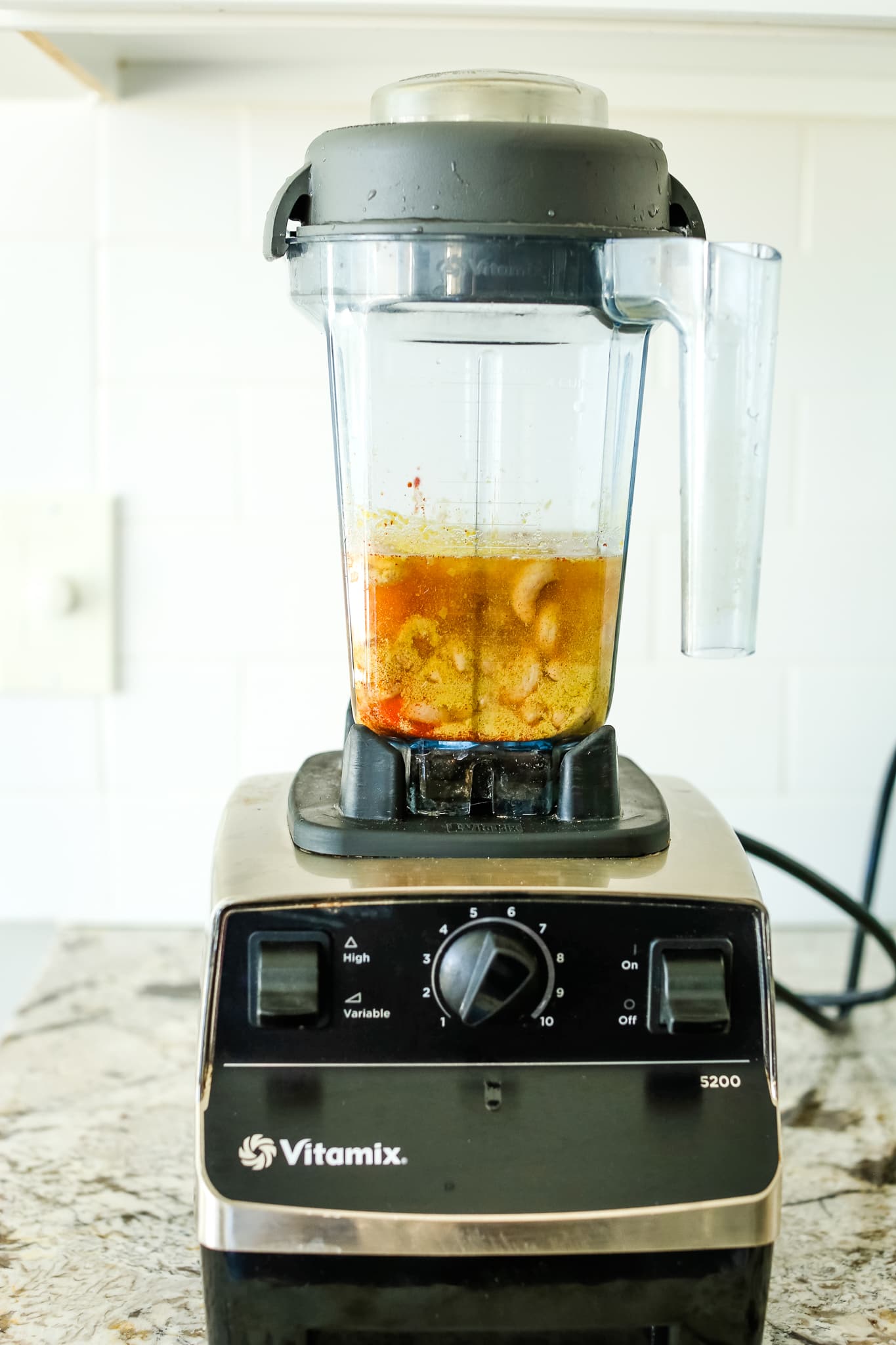 ingredients in a blender