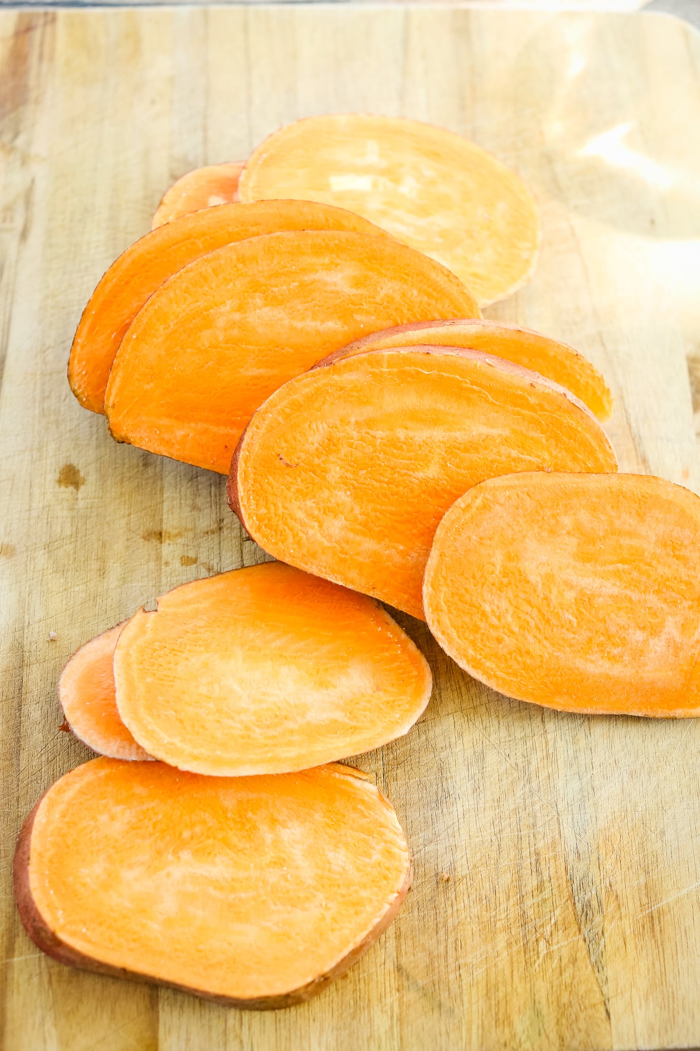 sweet potato cut into rounds