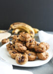 Mini Banana Muffins on a plate