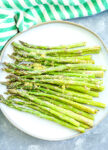 Air Fryer Asparagus Recipe overhead shot