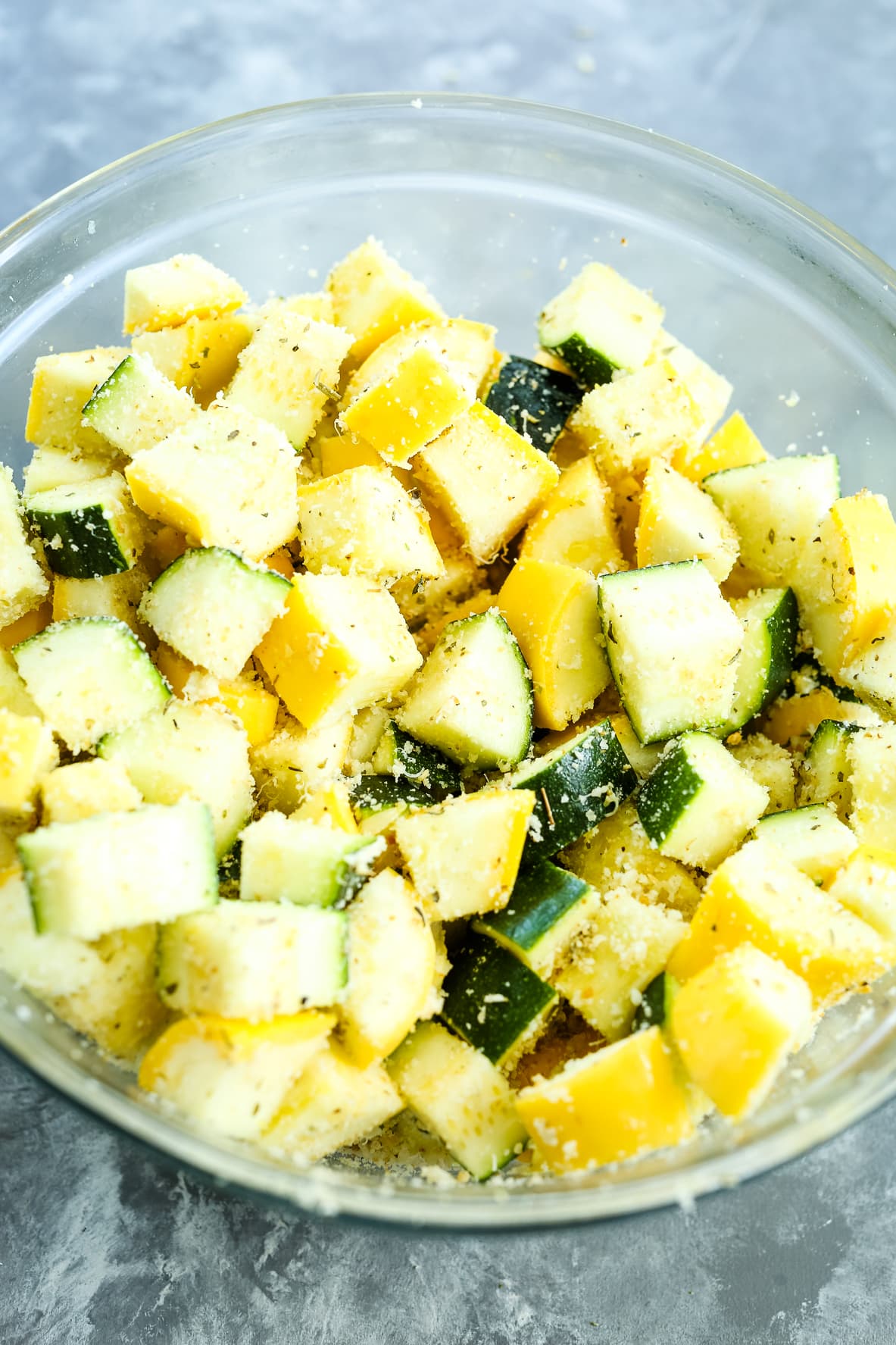 air fryer zucchini and squash recipe coated with bread crumbs