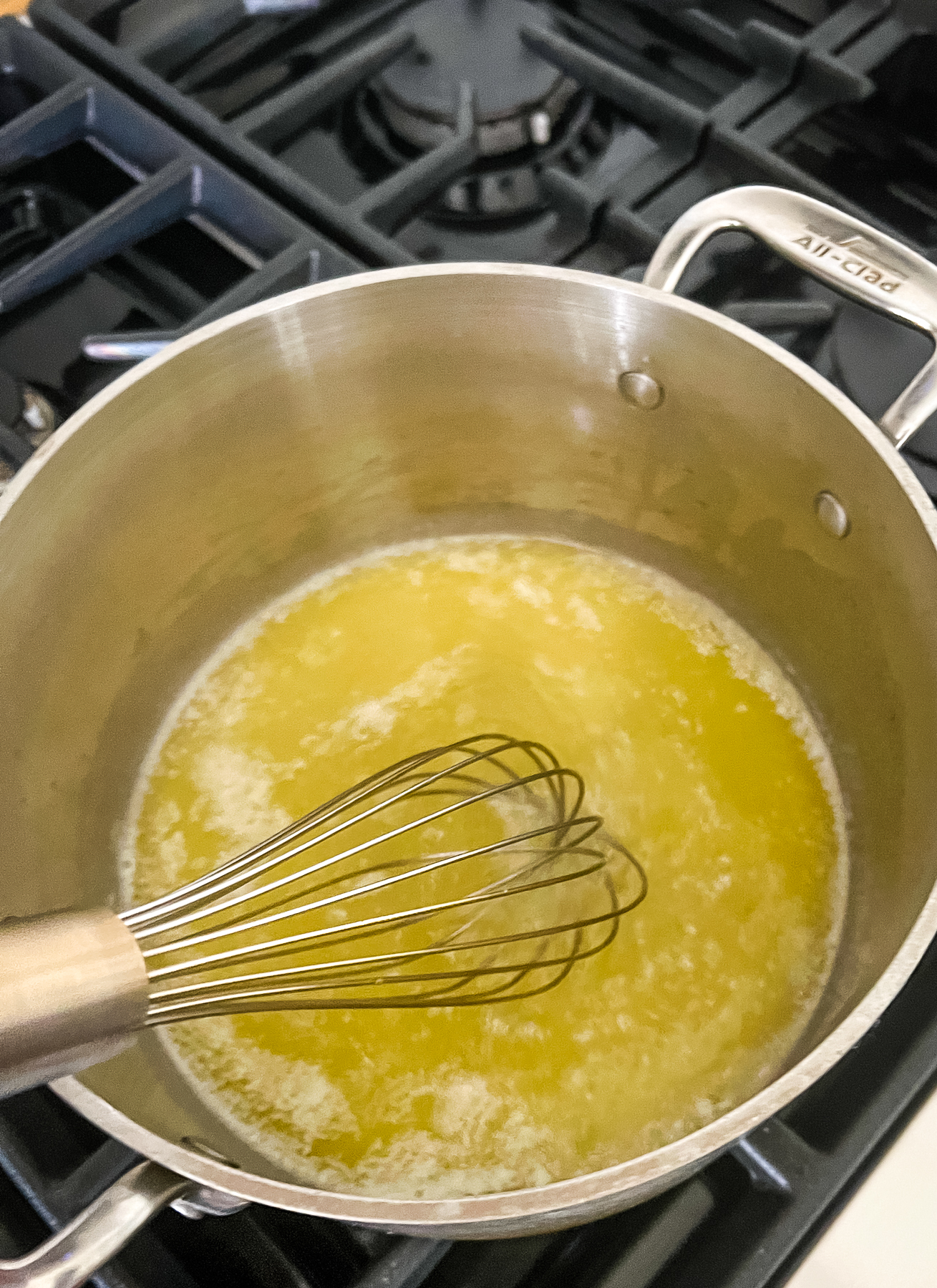 butter in a saucepan