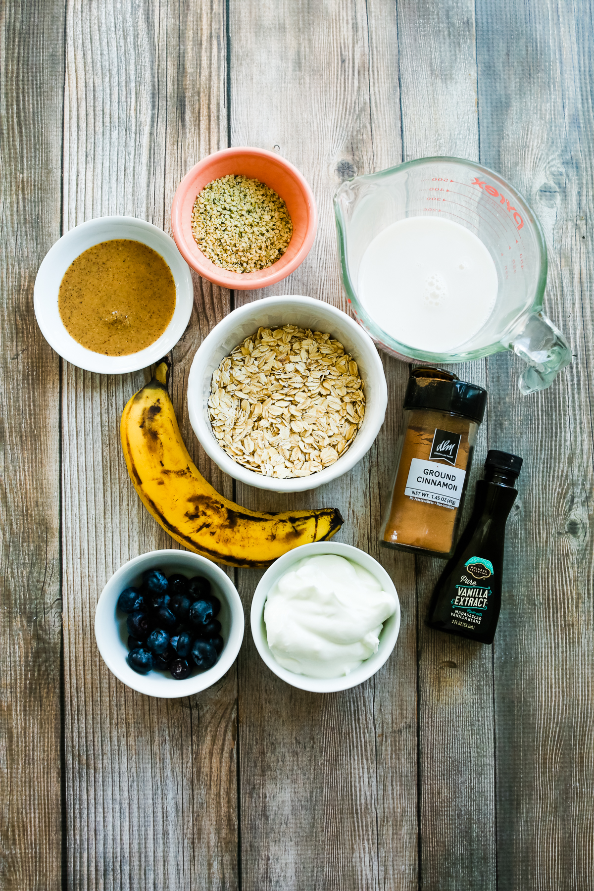 recipe ingredients for High Protein Overnight Oats recipe