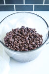 Instant Pot Black Beans in a container