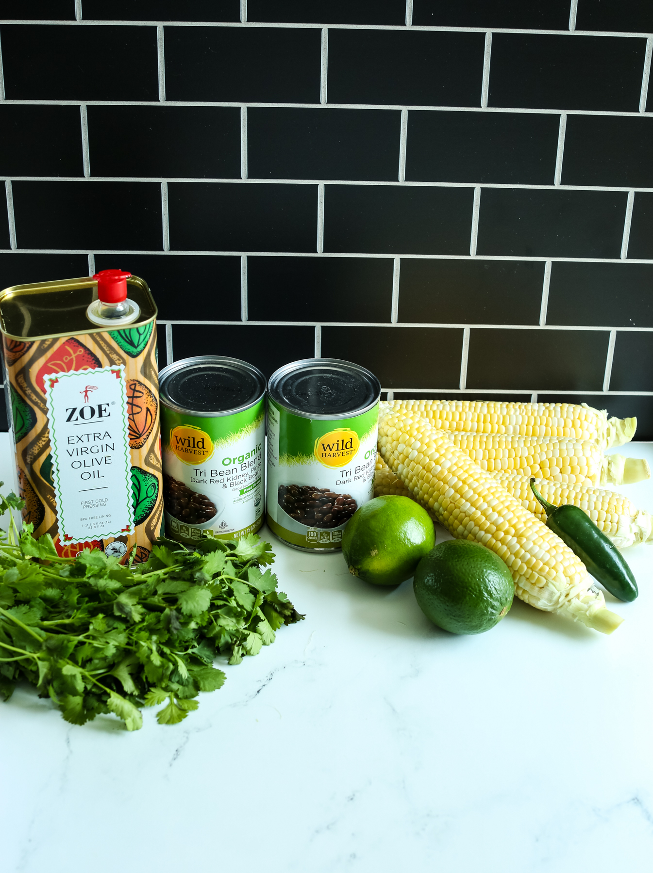 ingredients for bean salad recipe