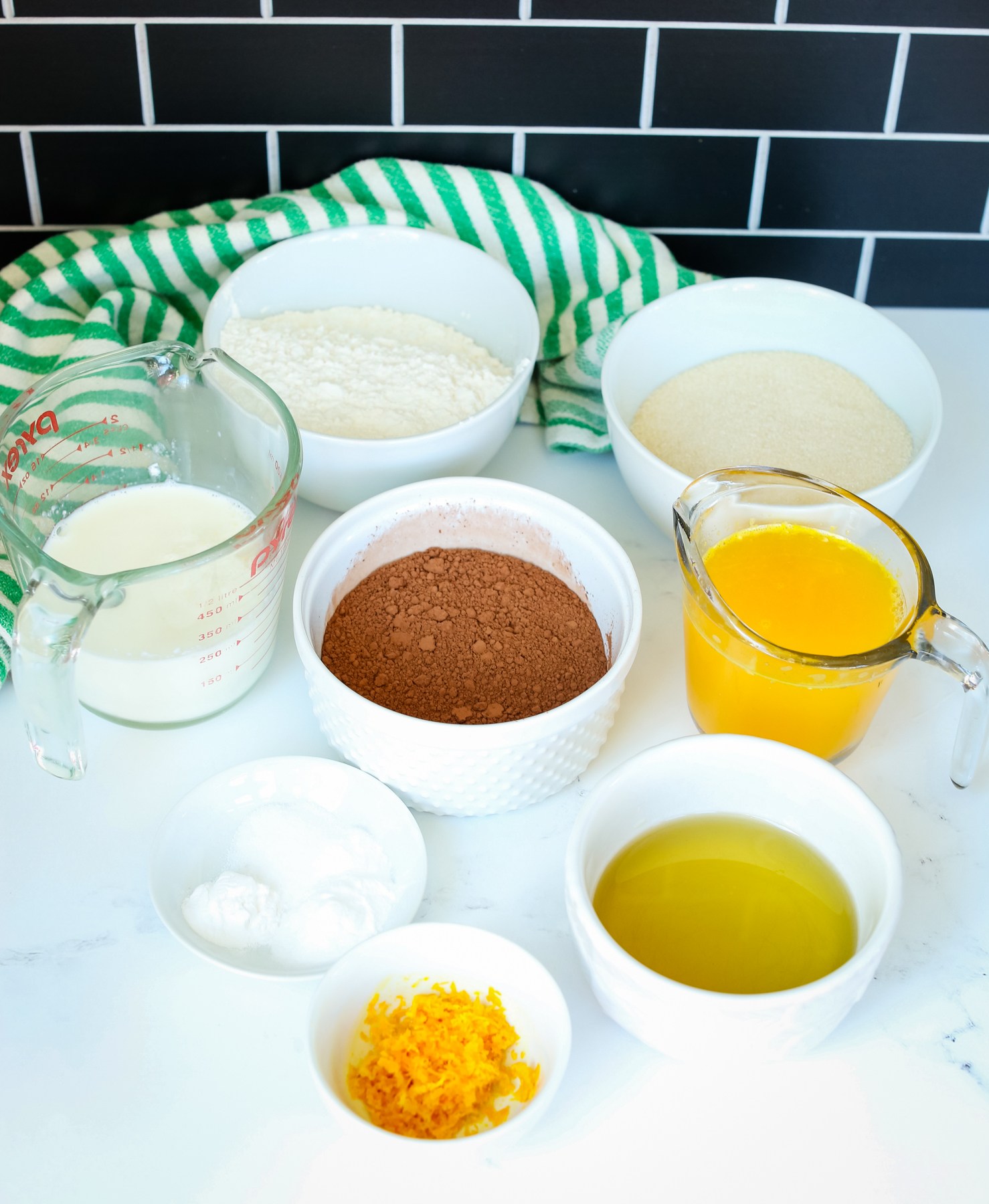 ingredients for orange chocolate cake recipe