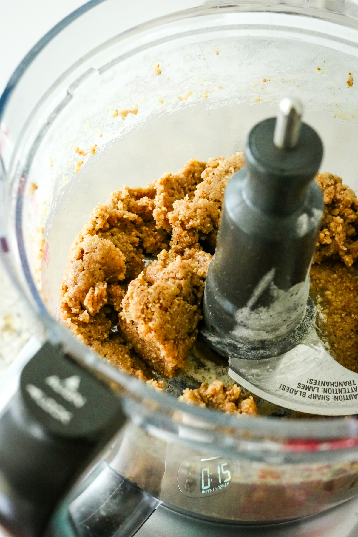 texture of pie crust in a food processor