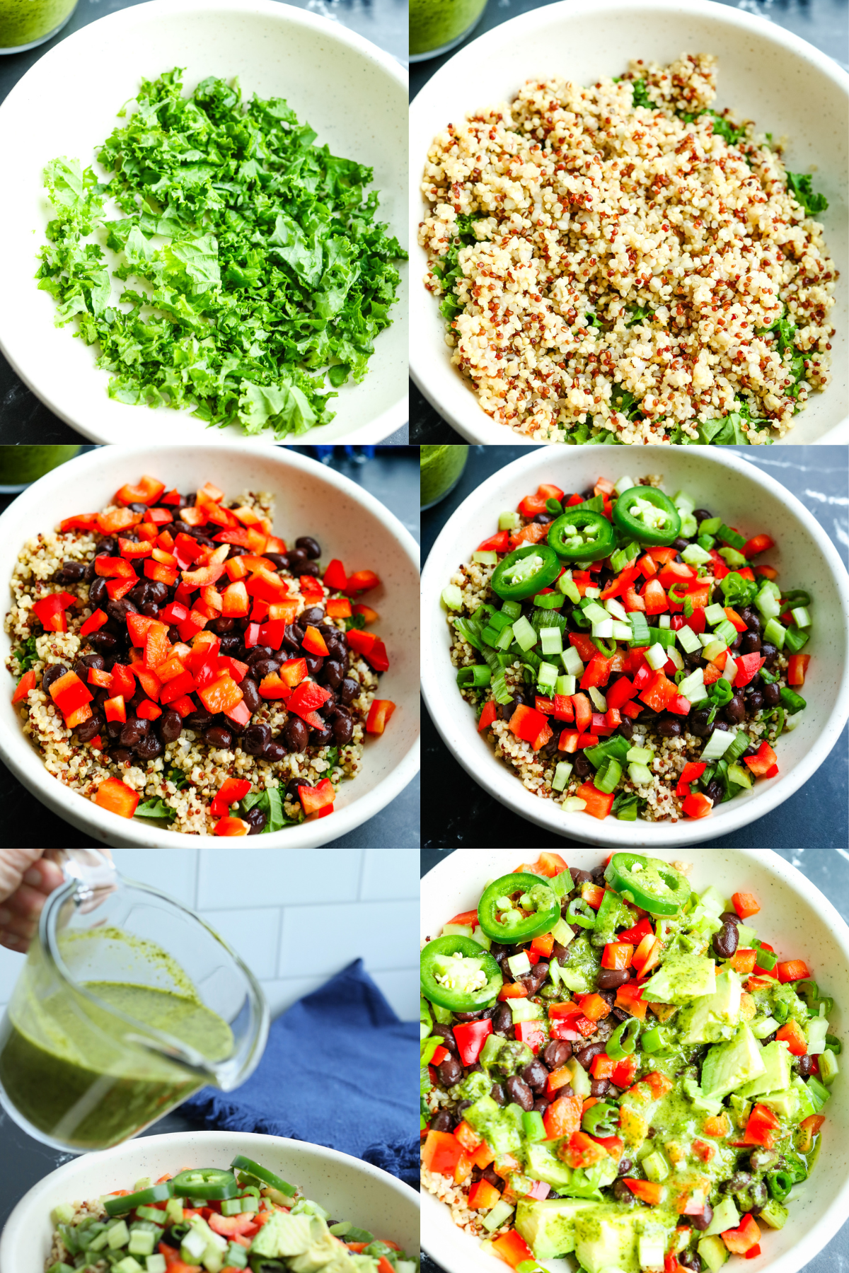 building grain bowls step by step photos