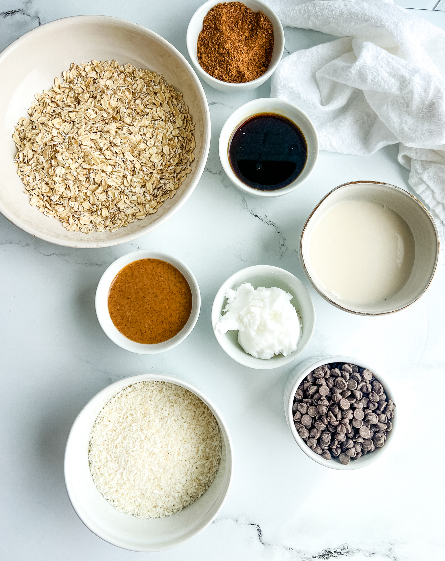 ingredients for healthy Samoa cookies